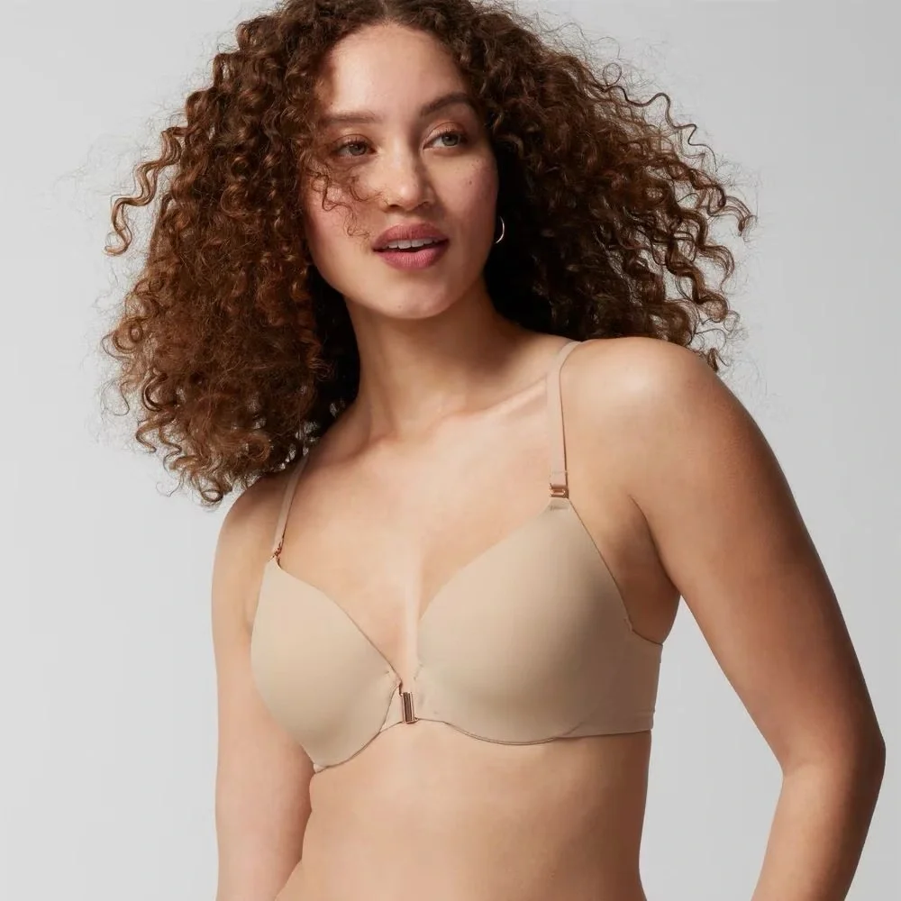 Soma Bodify Front Close Perfect Coverage Bra Green Size 36D